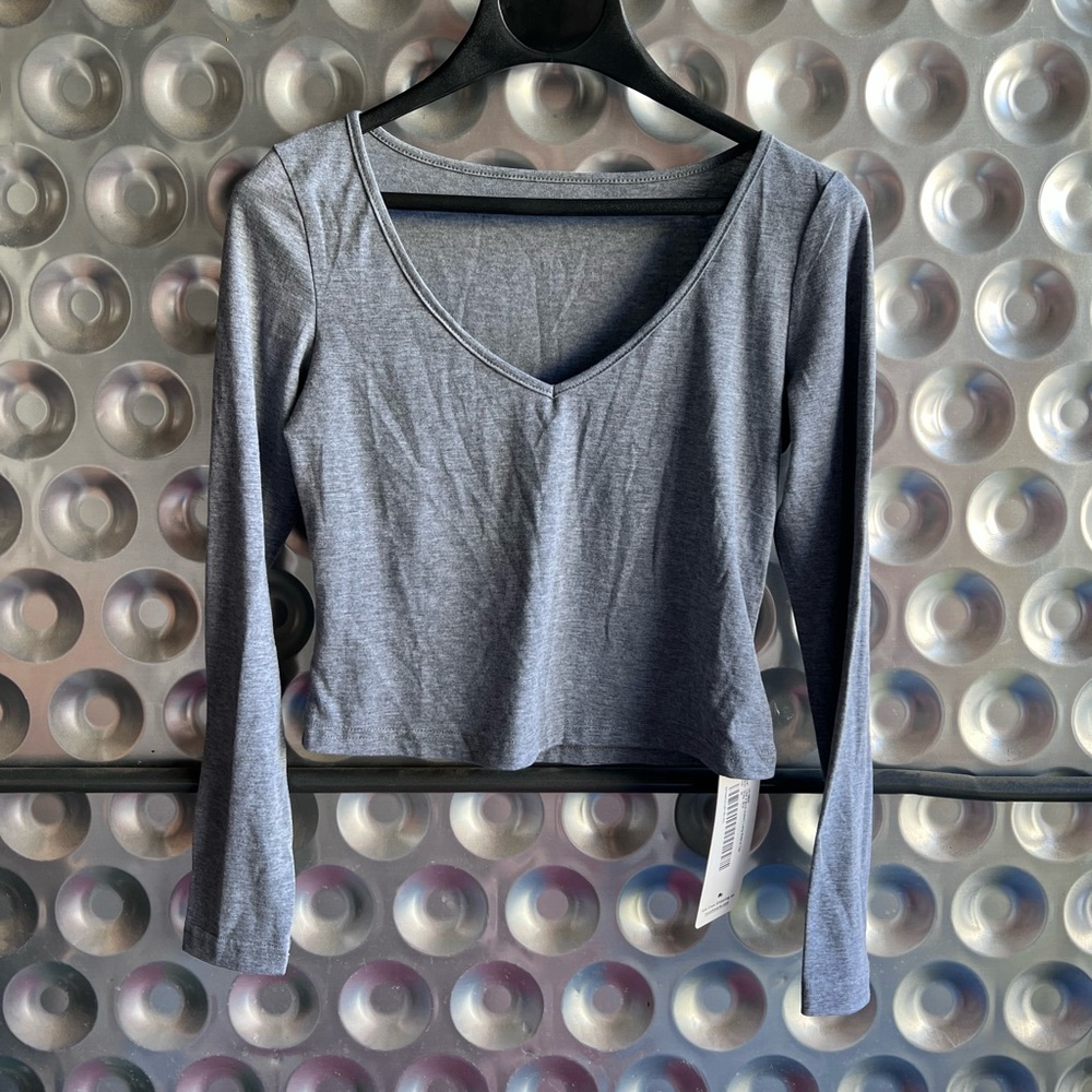 Long sleeve crop t-shirt